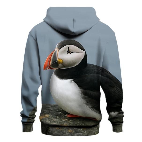 Fjord Mirror Gaze Atlantic Puffin premium hoodies