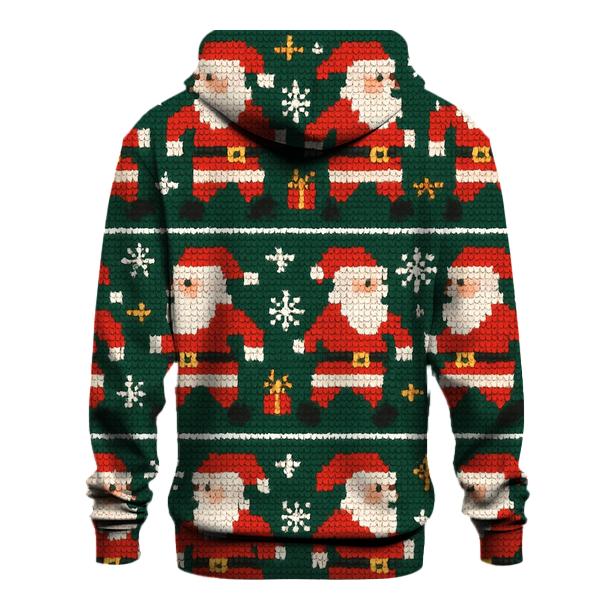 Retro Santa Pixel Parade Design hoodie styles