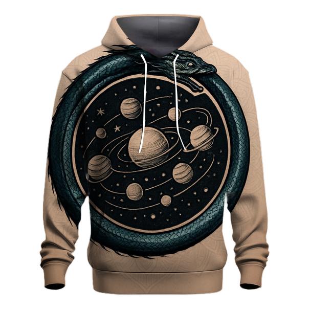 Celestial Circuit Ouroboros lightweight hoodies