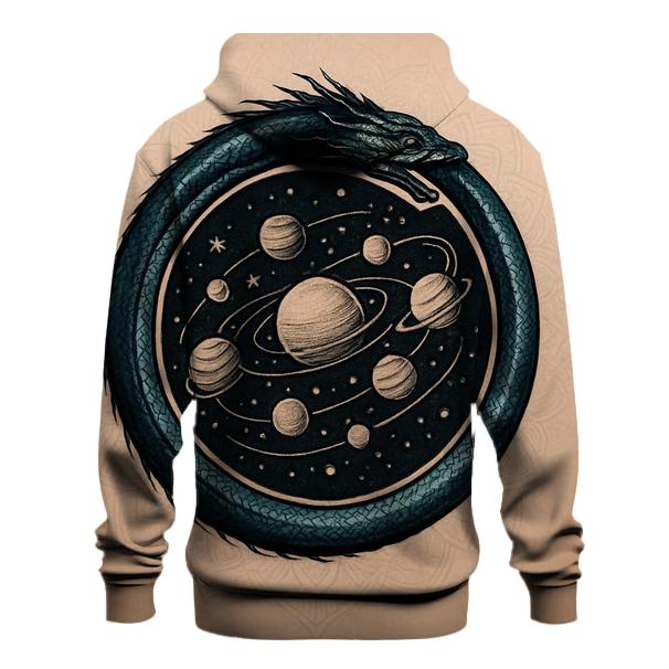 Celestial Circuit Ouroboros lightweight hoodies