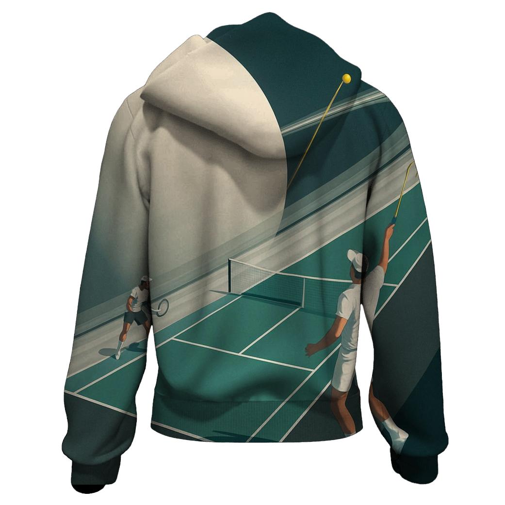 Orbit Ring Tennis Rally zip-up hoodies