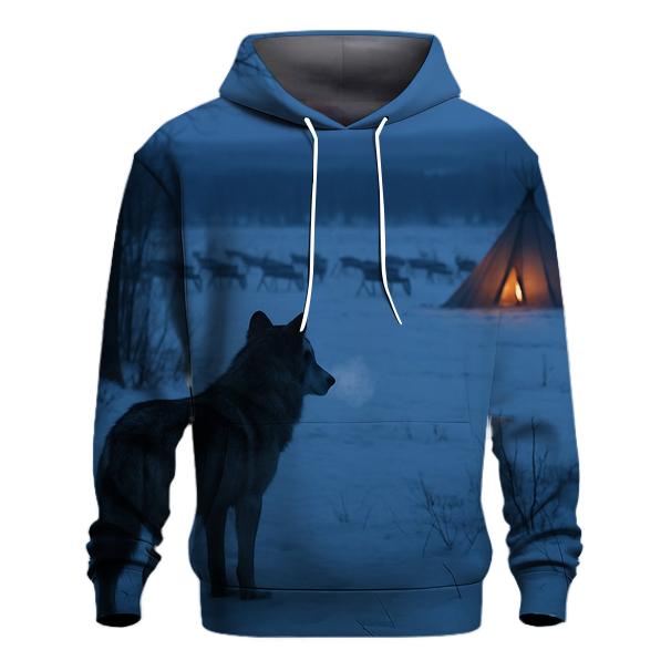Traditional Sami Reindeer Vigil zip-up hoodies