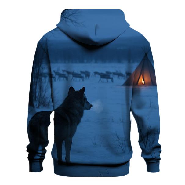 Traditional Sami Reindeer Vigil zip-up hoodies
