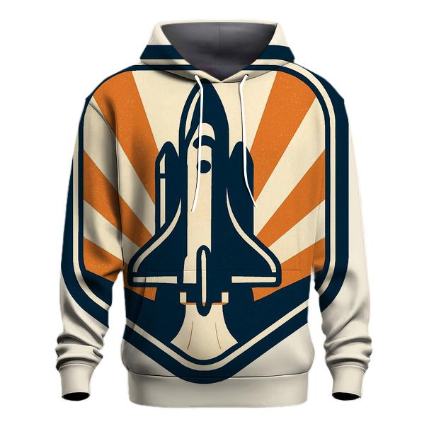 Retro Vector Starship Badge custom hoodies