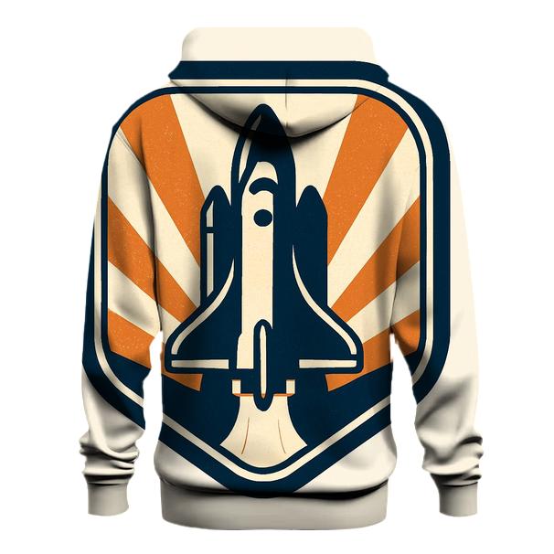 Retro Vector Starship Badge custom hoodies