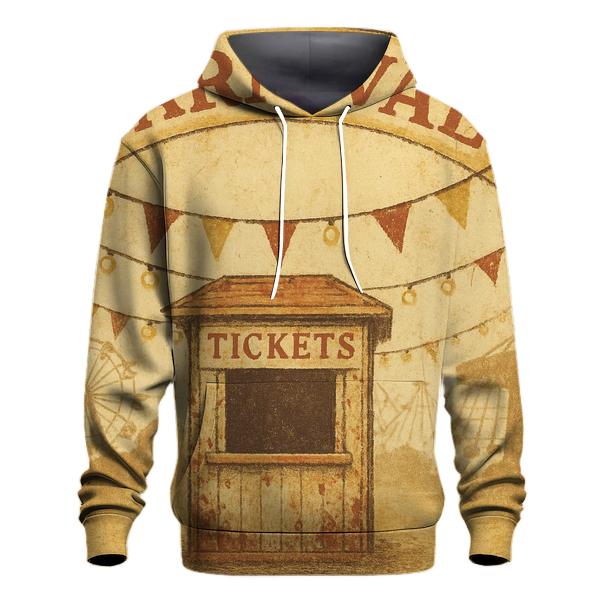 Retro Carnival Ticket Booth Poster hoodies fashion