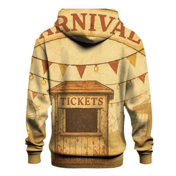 Retro Carnival Ticket Booth Poster hoodies fashion