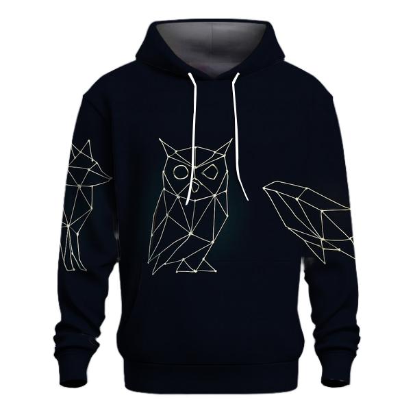 Geometric Constellation Animals lightweight hoodies
