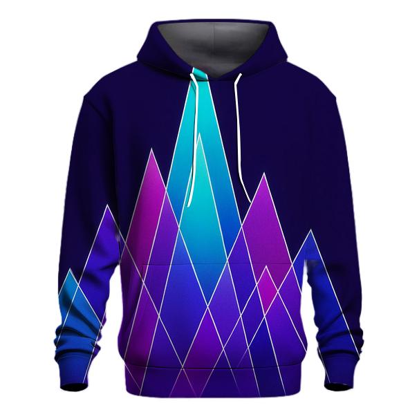Laser Triangle Aurora graphic hoodies