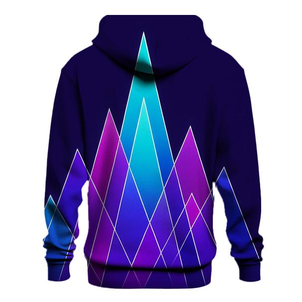 Laser Triangle Aurora graphic hoodies