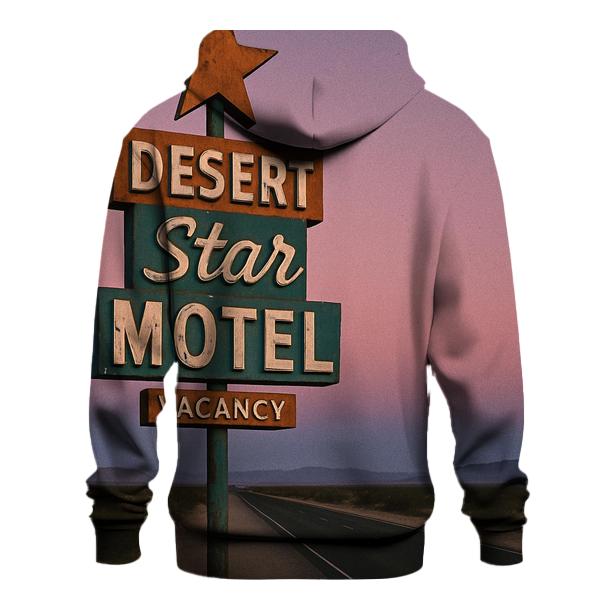 Faded 70s Roadside Motel Sign pullover hoodies
