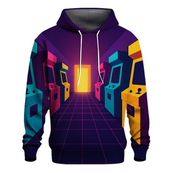 Vapor Arcade Corridor graphic hoodies