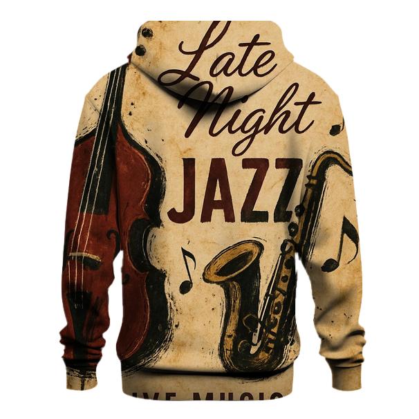 Vintage Coffeehouse Jazz Poster printed hoodies