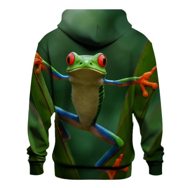 Rainforest Canopy Glide Red Eyed Tree Frog premium hoodies