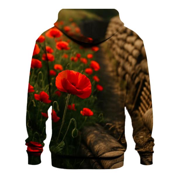 Wild Poppies Along The Old Trenches lightweight hoodies