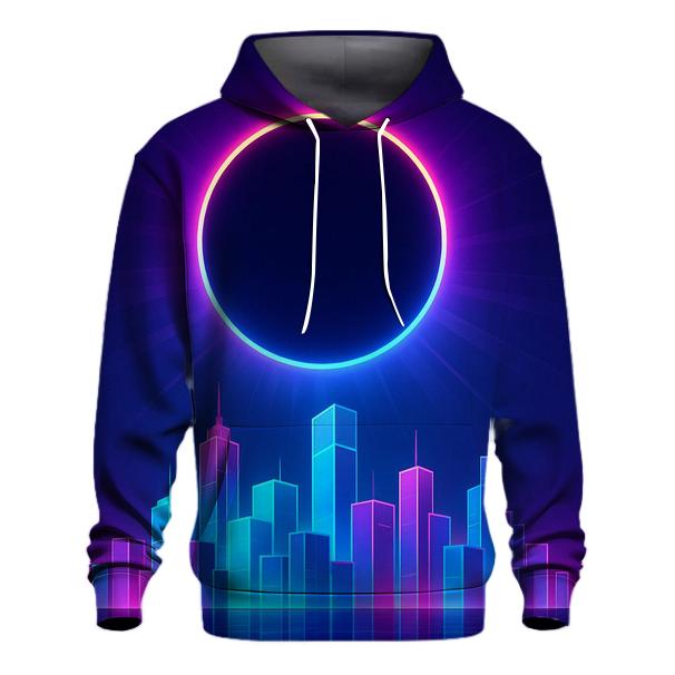 Holographic City Eclipse heavyweight hoodies