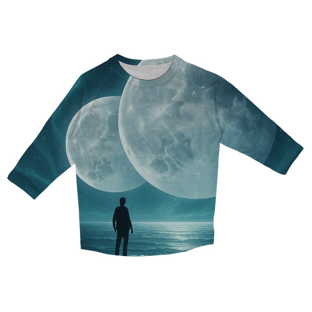 Horizon Of Twin Moons custom 3/4 sleeve shirts