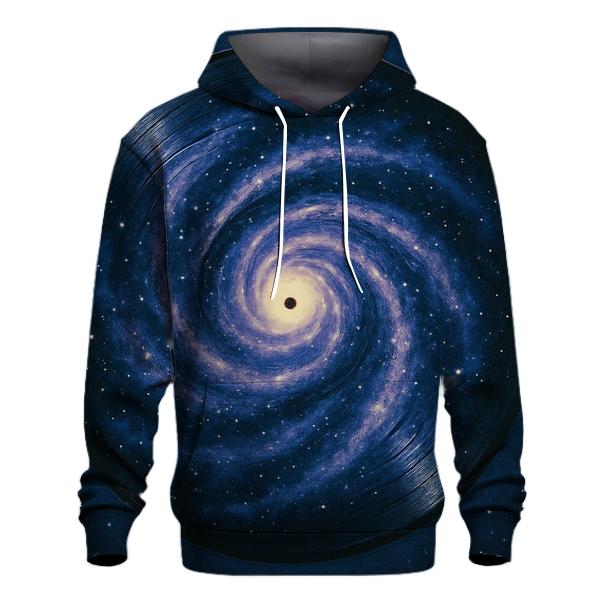 Stellar Vinyl Record Spiral premium hoodies