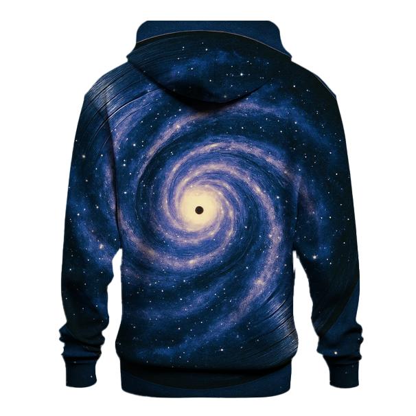 Stellar Vinyl Record Spiral premium hoodies