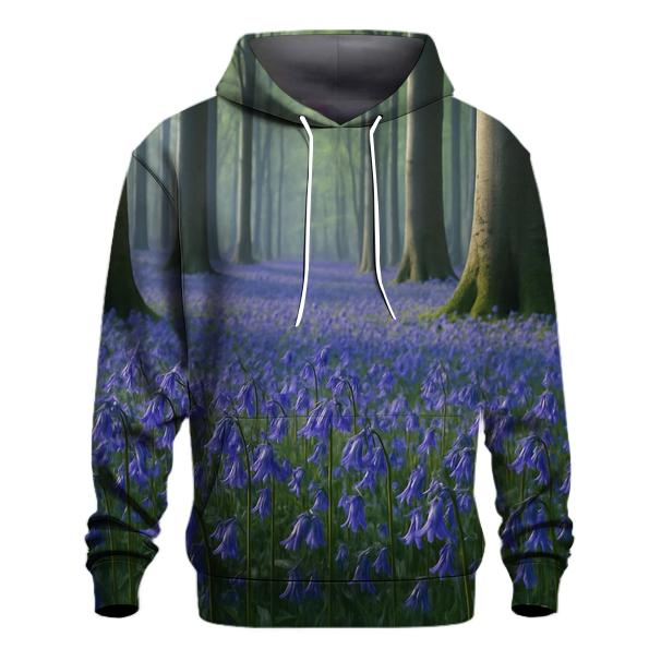 Bluebells In An Ancient Beechwood embroidered hoodies