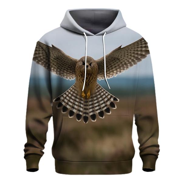 Heathland Hover Eurasian Kestrel heavyweight hoodies