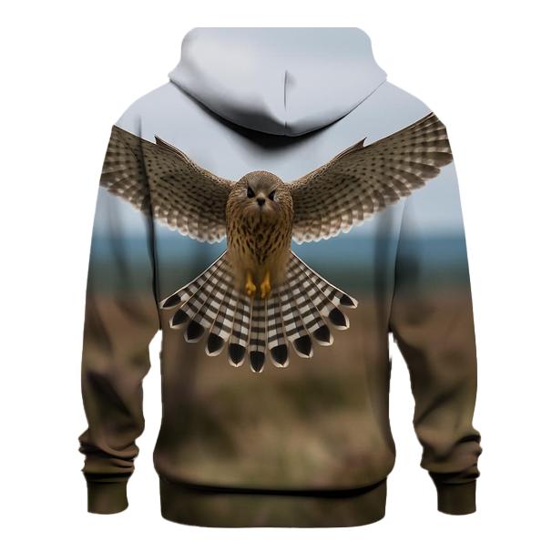Heathland Hover Eurasian Kestrel heavyweight hoodies