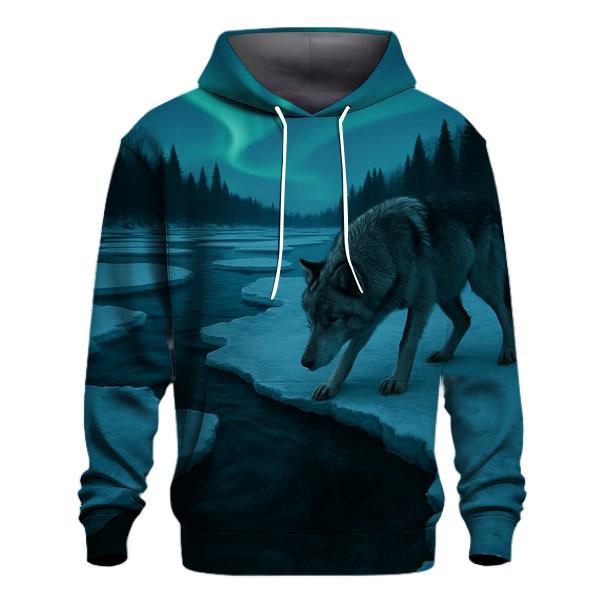 Frozen River Crossing At Blue Hour hoodie trends
