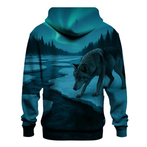Frozen River Crossing At Blue Hour hoodie trends