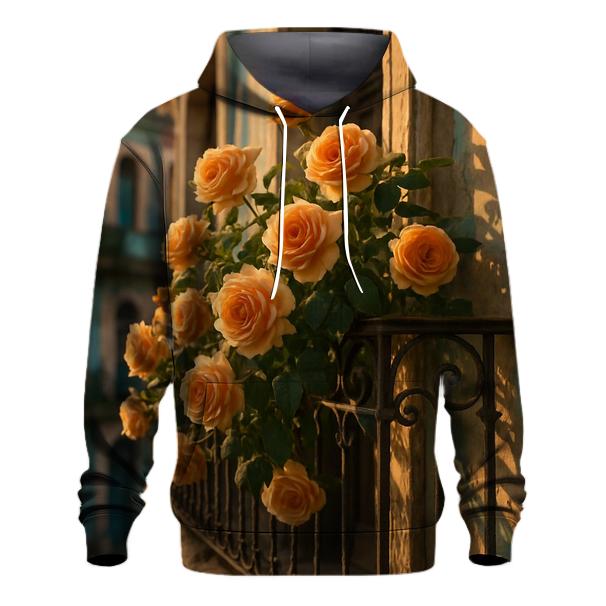 Tea Roses By The Havana Balcony hoodie styles