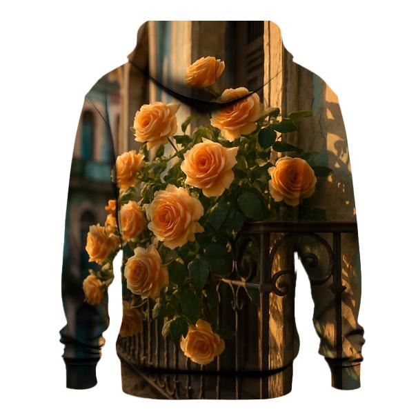 Tea Roses By The Havana Balcony hoodie styles