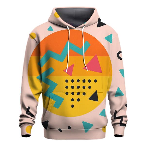 Memphis Sunset Shuffle pullover hoodies