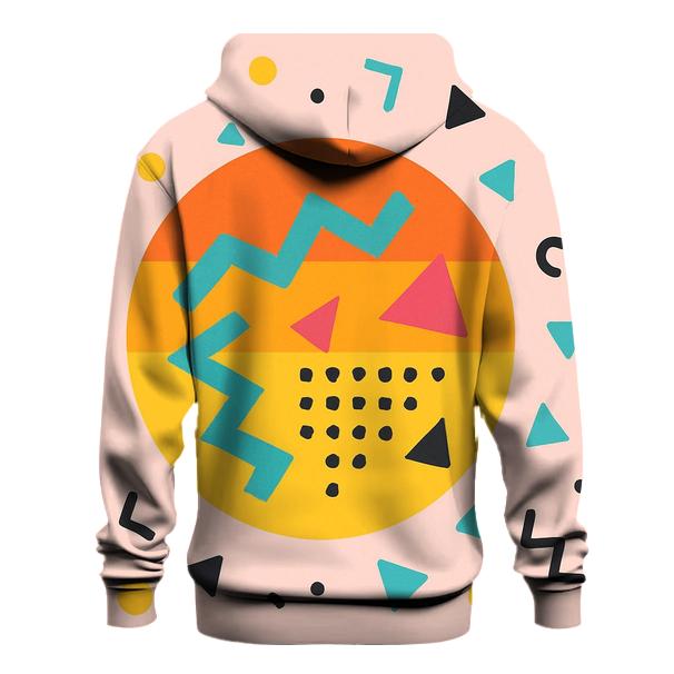 Memphis Sunset Shuffle pullover hoodies