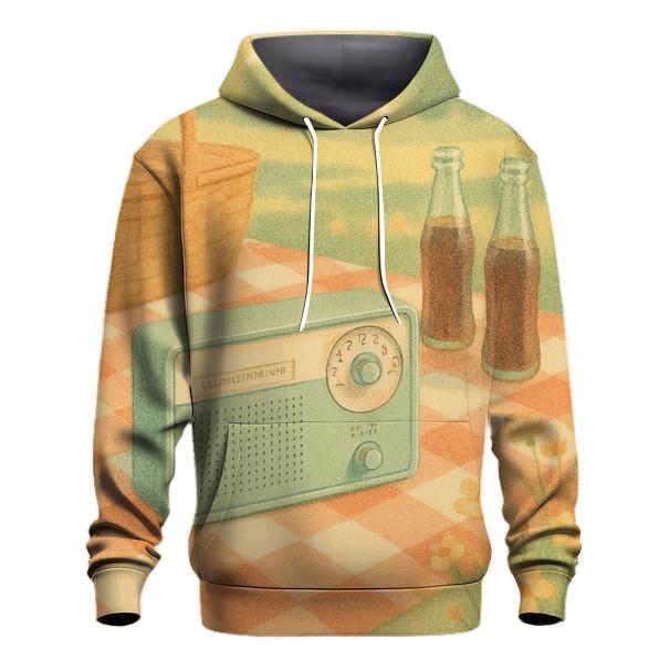 Retro Picnic Radio Afternoon hoodies fashion