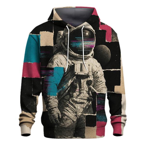Cosmic Glitch Collage Poster pullover hoodies