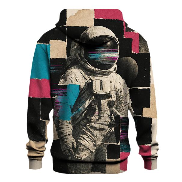 Cosmic Glitch Collage Poster pullover hoodies