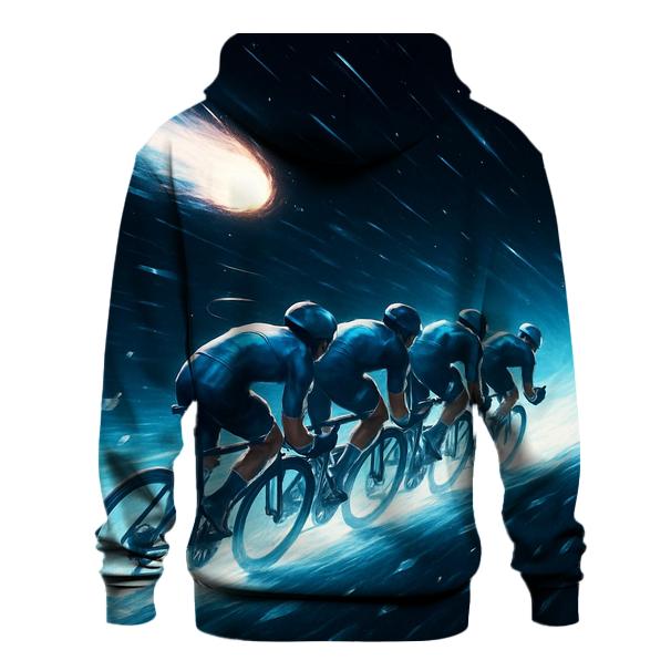 Comet Trail Cycling Race graphic hoodies