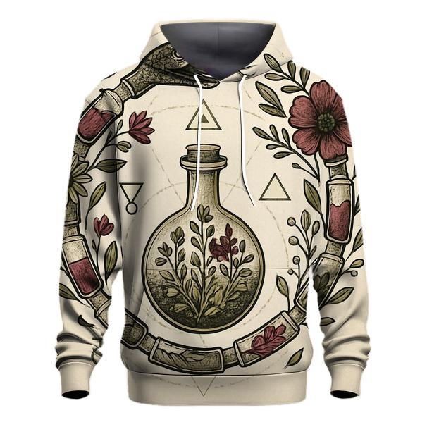 Alchemical Garden Ouroboros embroidered hoodies