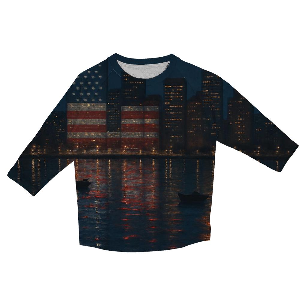 City Reflections Star Harbor casual three quarter sleeve shirts