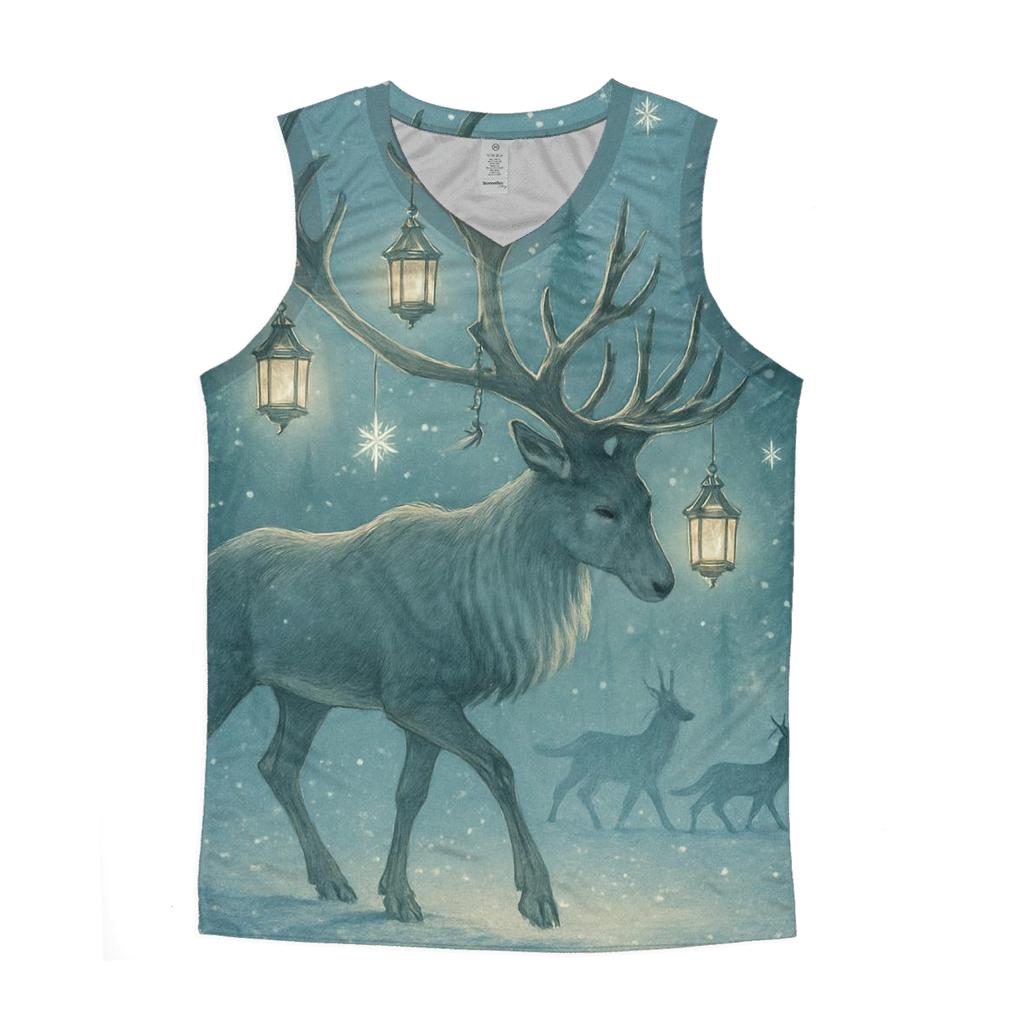 Reindeer Lantern Forest Procession custom tank tops