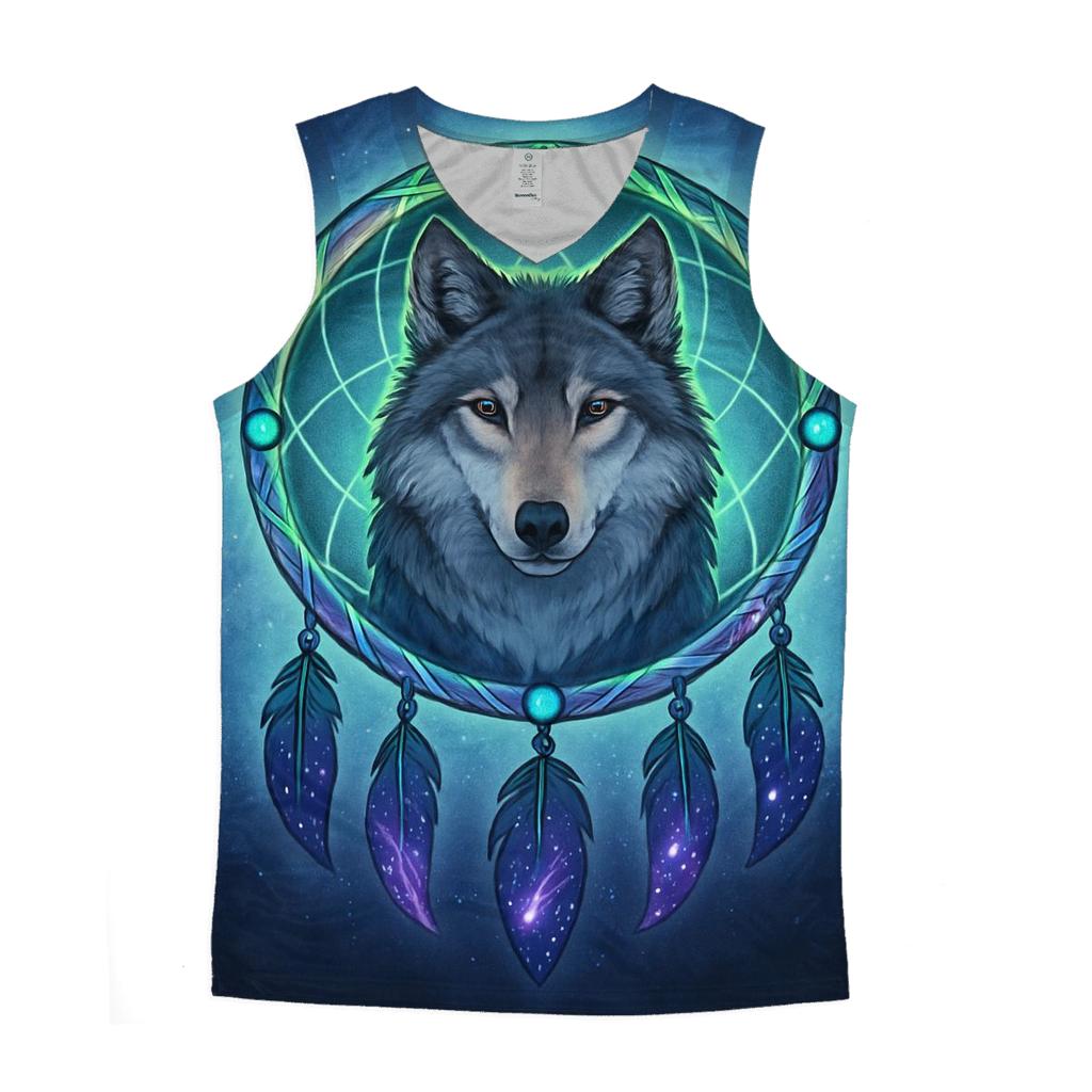 Aurora Dreamcatcher Guardian Wolf sports performance tank tops