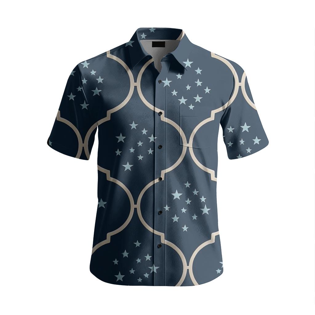 Celestial Ogee Constellation Lattice personalized embroidery shirts