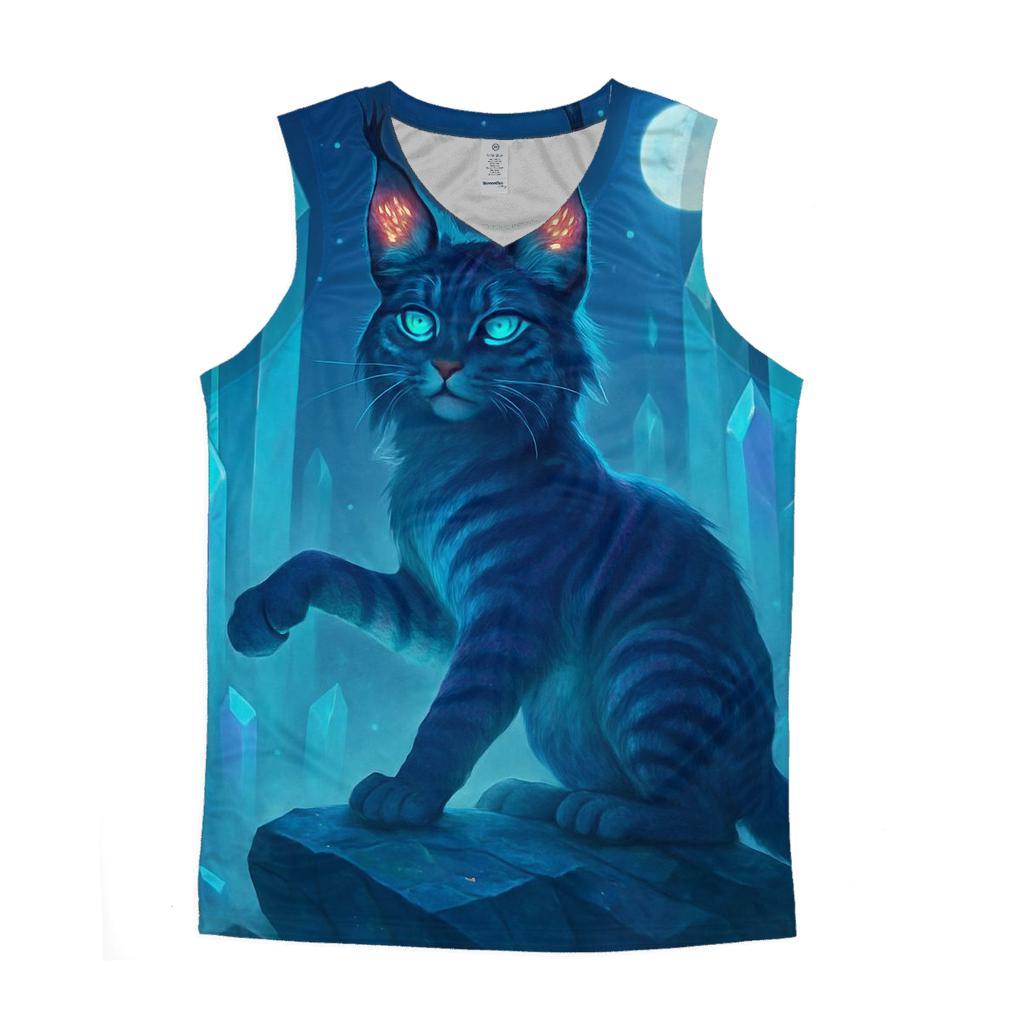 Crystal Forest Mystic Lynx stylish racerback tanks