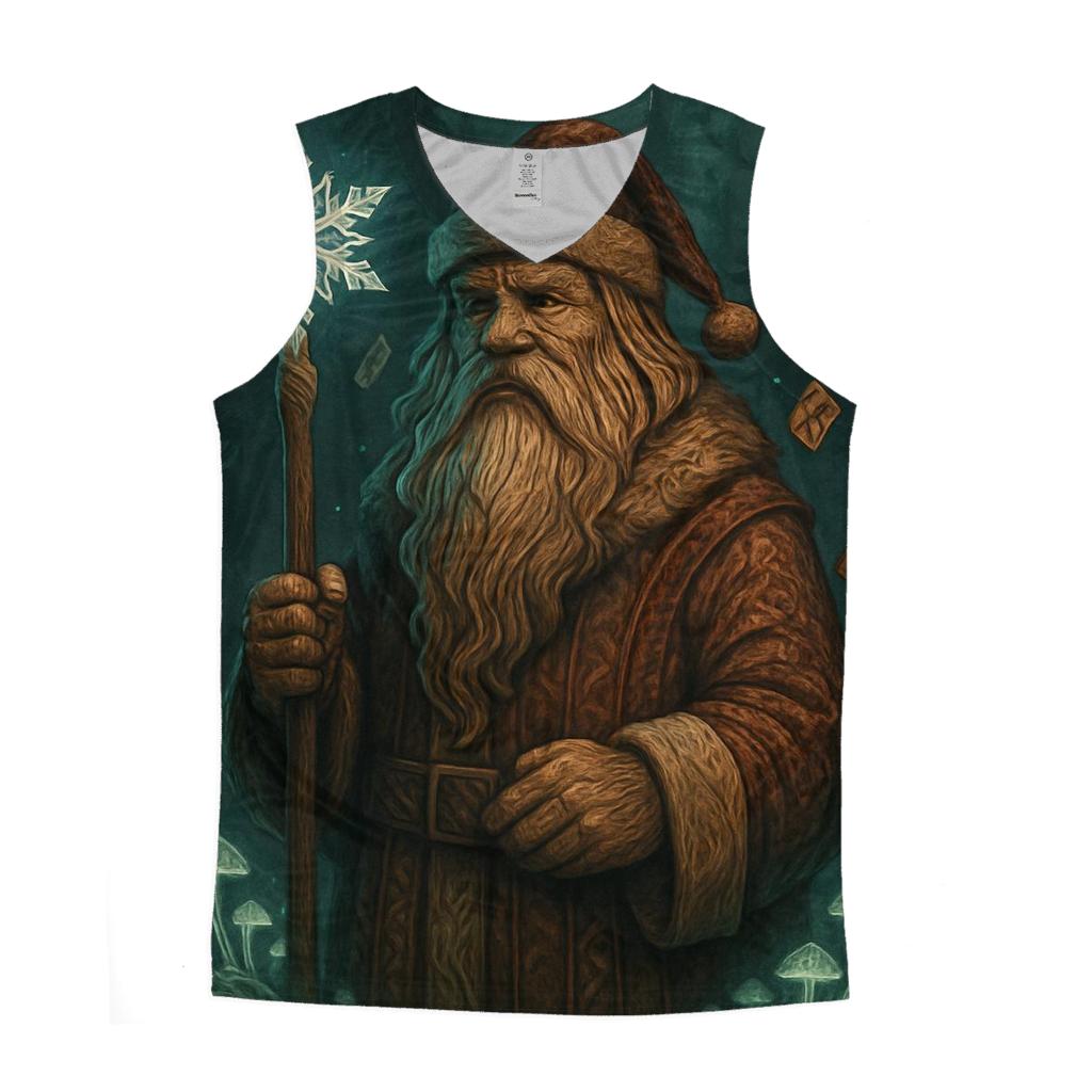 Runic Forest Guardian Santa custom tank tops