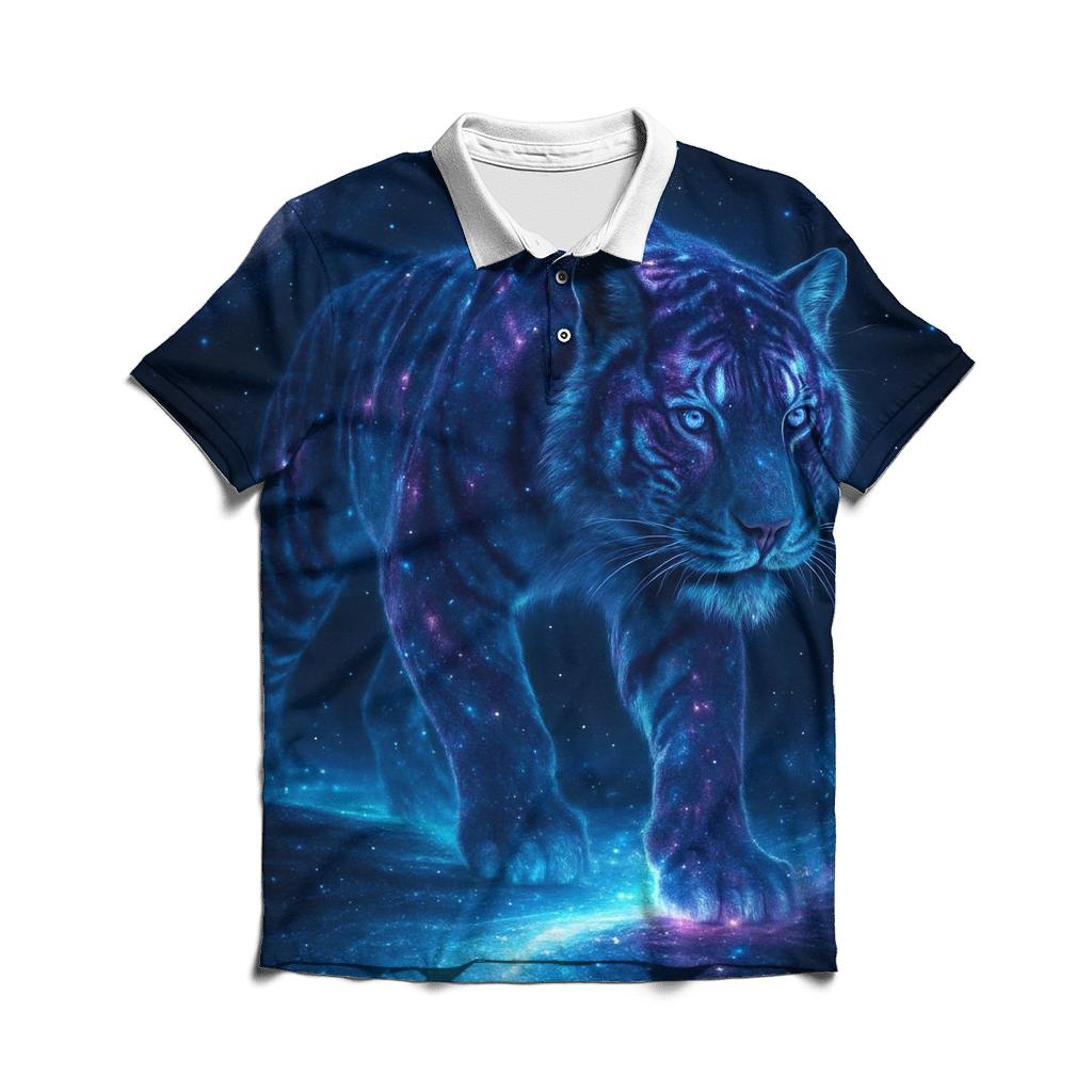 Celestial Tiger Drift stylish collar polo tees