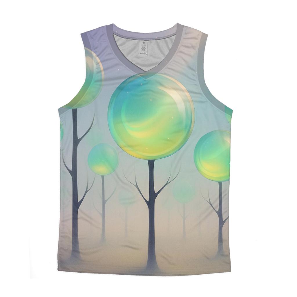 Gradient Orchard Of Glass Orbs casual summer tank tops