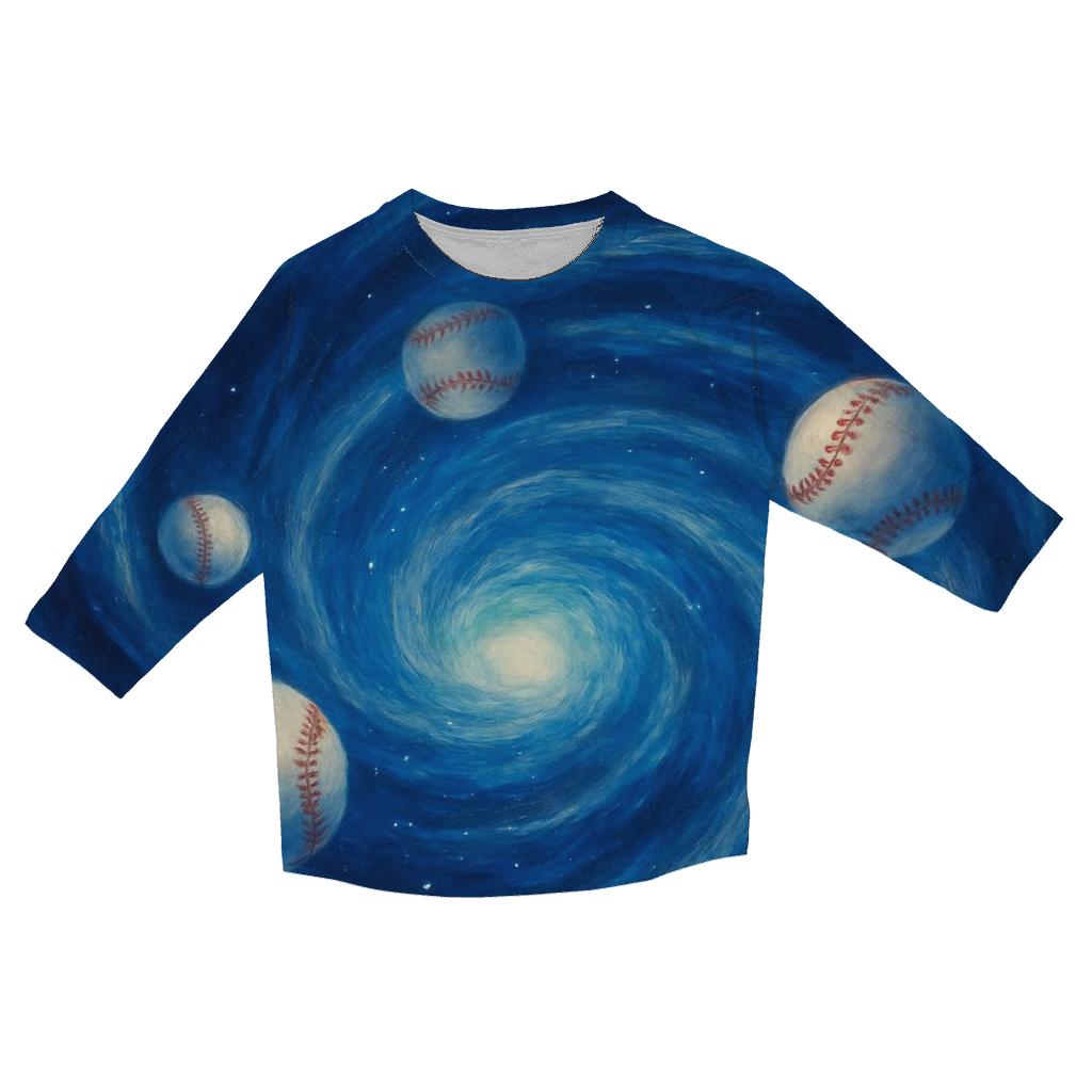 Cosmic Bullpen Of The Blue Jays designer 3/4 sleeve blouses