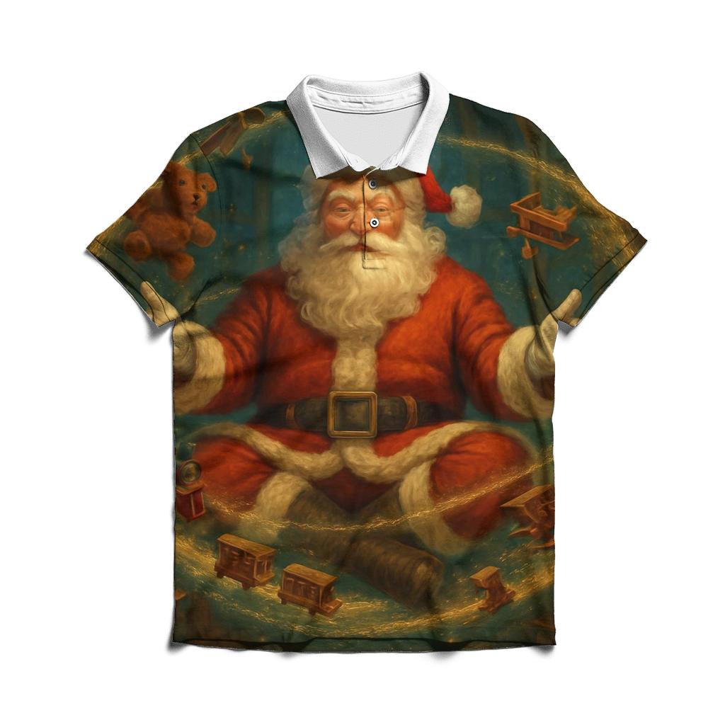 Workshop Dreamscape Santa stylish collar polo tees