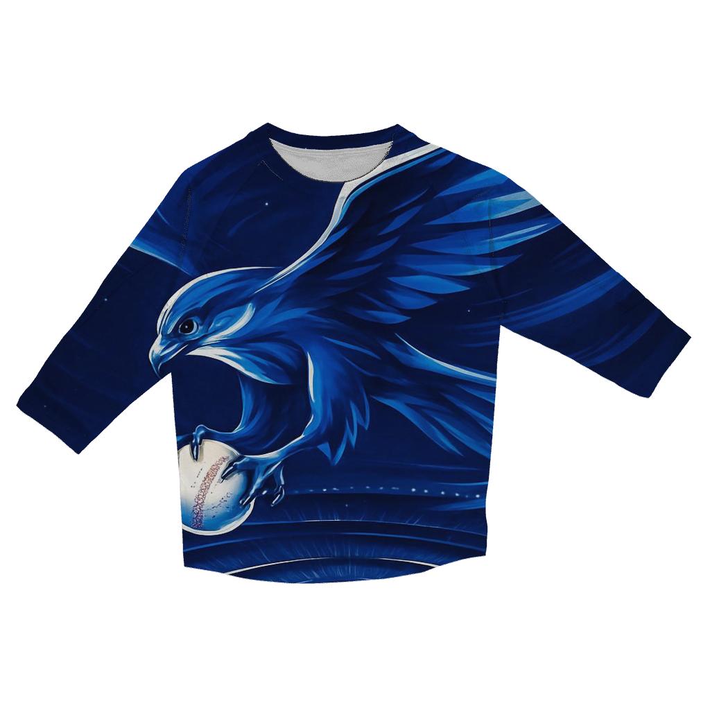 Blue Falcon Over The Ravine fashion 3/4 sleeve shirts
