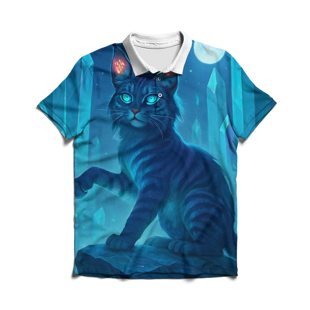 Crystal Forest Mystic Lynx branded logo polo shirts