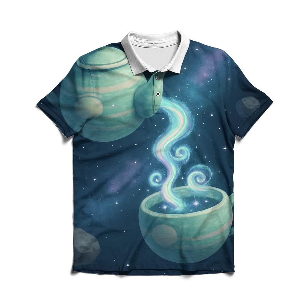 Cosmic Tea Ceremony classic pique polos